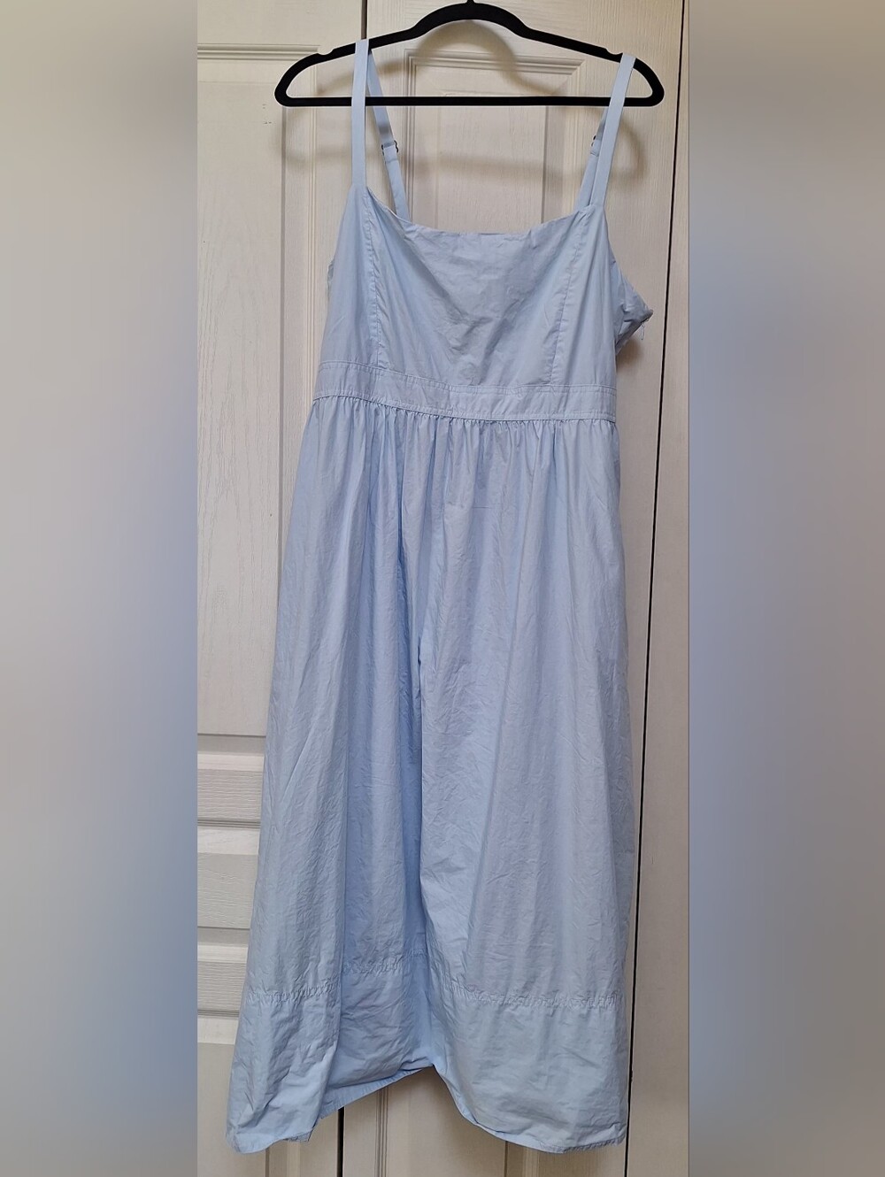 XL Well Worn Light Blue Cotton Midi Dress with Adjustable Straps